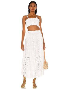 Place Nationale Le Coquillage Skirt in White
